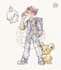 draw a pokemon portrait in vintage style