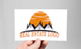 create a modern real estate logo with my creative thinking