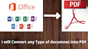 convert any type of files into PDF form