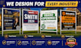 design professional real estate yard sign and lawn sign