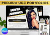 create your ugc portfolio website on canva