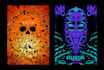 create glow dark art badass poster illustration
