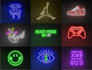 design 3d neon sign neon logo with acrylic effect