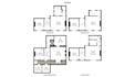 do 2d floor plan, furniture, color, textured plan for airbnb