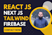 fix or build react, nextjs or mern stack web app with nodejs mongodb backend