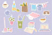 create cute sticker design, minimalistic illustration