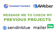 design mailerlite, aweber, brevo, constant contact email template