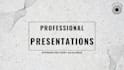 design professional presentations for business, education, or pitch decks