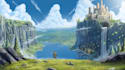 draw detailed environment concept art and fantasy landscape