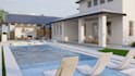 do backyard design, pool and garden design as 3d landscape architect
