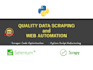 scrape and extract data from any website using python