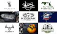 create fishing outdoor and hunting logo