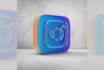 3d logo from 2d, with stl file, render, 360 spin video