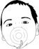 convert face and people to line drawing