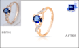 do jewelry images clean and shine with high end retouching