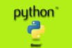 do python programming tasks and design algorithms
