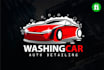 design auto detailing  and car wash logo