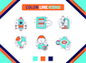 design custom icon set and icon design