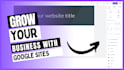 create a custom website with google sites in 6 hours