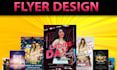 create a modern club, event, birthday, party flyer design