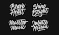 create a lettering in unique brush