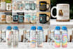 create awesome tumbler, coffee mug, water bottles designs