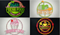 design restaurant bbq burger pizza catering and fastfood logo