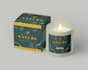 do luxury candle label design and product label with box packaging