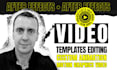 professional video template editing and logo intro creation in after effect