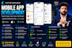 do mobile app development for android ios as a flutter developer