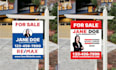 design open house yard sign