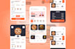 design mobile app UI UX in figma, ios, android professional interface