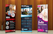 design roll up banner, retractable banner, pop up, roller, pull up