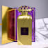 luxury perfume packaging and label design with dieline