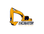 design high quality excavator logo in high definition