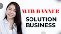 design elegant facebook banner, web banner, youtube banner