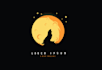 do design full moon and flower logo