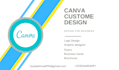 create canva banner design with active links