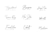 design signature styles custom scripted logo designs