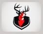 do modern update deer logo design