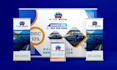 trade show banner backdrop design booth exhibition retractable outdoor banner