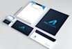 design business kit, letterhead, and stationery items