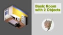 create a simple and basic 3d model
