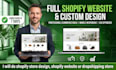 do shopify store design, shopify website or dropshipping store