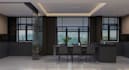 do living room interior design and 3d rendering