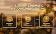 do luxury cinematic wedding video editing and color grading