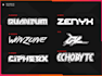 create futuristic cyberpunk style or mecha logo for you