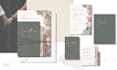design wedding invitation suite, save the date, rsvp, menu