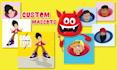 draw unique cartoon character in 6 hours with source file and high resolution