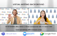 create personalized zoom or online meeting backgrounds